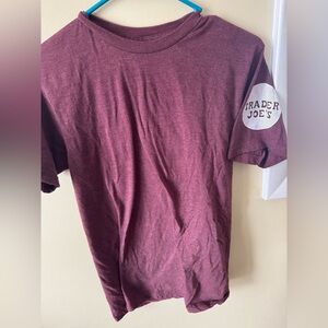 Burgundy Trader Joe’s shirt